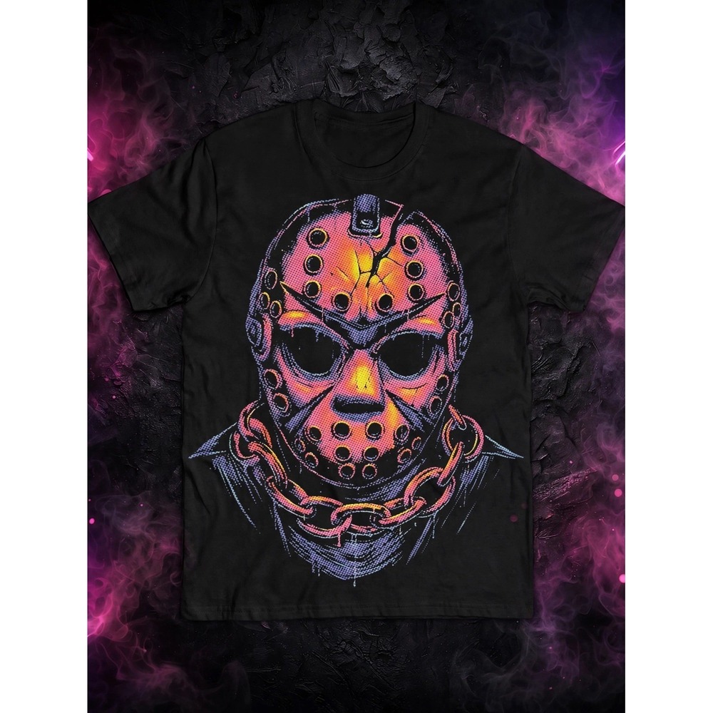 Friday The 13th Part 6 Jason Lives T-Shirt Mens Large Black Horror Movie Graphic